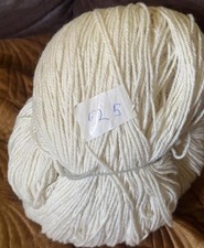 100% Schafwolle Strickgarn nicht gefärbt weiß N3 (30,00€/1kg)