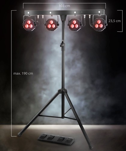 Rgb led licht anlage - dj, pa