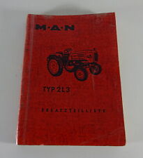 Teilekatalog / Ersatzteilliste MAN Traktor Typ 2L3