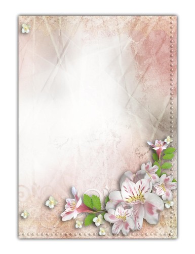 Motiv briefpapier blumen - motiv-briefpapier,