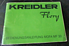 Bedienungsanleitung KREIDLER FLORY MF30 Oldtimer Mofa