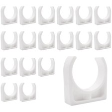 Rohrschellen, 18 Stück, 40mm, Kunststoff, Wasserleitungen, Befestigung