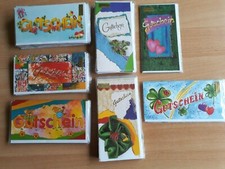 Gutscheinkarten ohne Innentext mit Umschlag, Verkauf für den Tierschutz