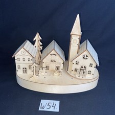 Weihnachtsdeko Holz Spieluhr mit Beleuchtung