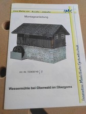 0m 1/45 RhB  MGB Gebäude Wassermühle im Obergoms Restbausatz 