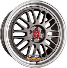 4 Alufelgen KESKIN KT22 RETRO Titan Grey Lip Polish (TGLP) 8x18 ET45 5x112