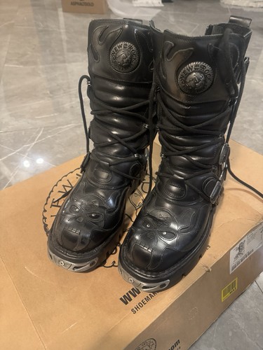 New rock stiefel black - new,