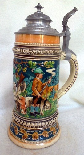 Alt humpen bierkrug weidmanns - humpen,