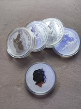 1 Oz Lunar II Maus 2008 Silbermünze PerthMint 999,9 Ag BU Unz