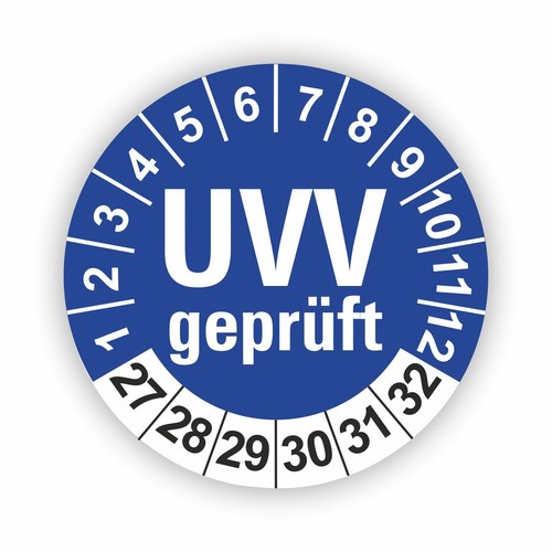 Uvv geprüft prüfplaketten - uvv,