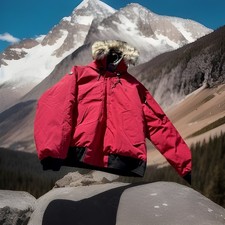 Winterjacke Ralph Lauren Rot XXL mit Dauen Ungetragen