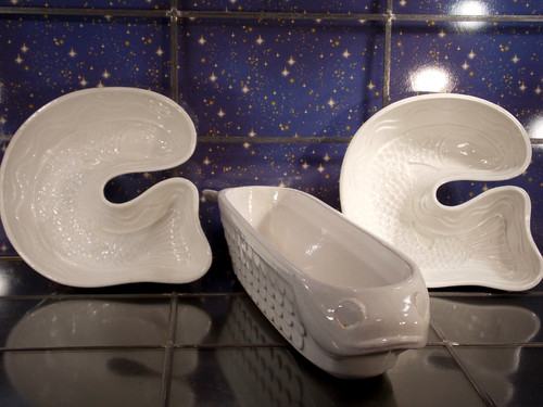 Antik fisch formen keramik - ,