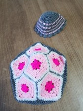 Baby Fotoshooting Kostüm Schildkröte Neugeborenen Shooting Outfit Mütze ~rosa~