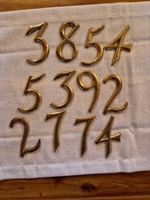 12 Stück Zahlen Antik Alt