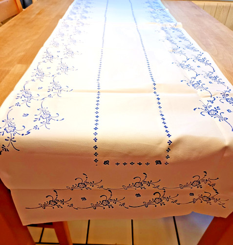 Blaudruck tischläufer passt - blaudruck,
