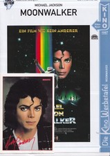 Moonwalker - Michael Jackson - Filmflyer - Kino Werbetafel & BA  Karte 