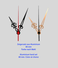 Zeiger Satz 80 mm Alu Metall 8