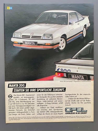 Opel manta 200 - 200, sport