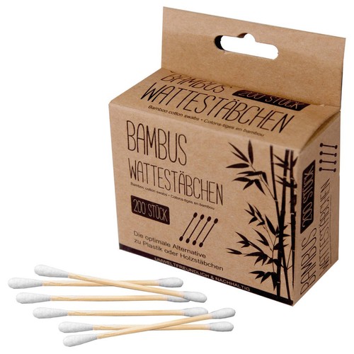 200 bambus wattestäbchen 100 - 200, 100%