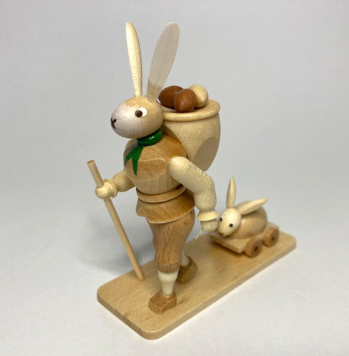 Blank osterhase mit - korb,, oh