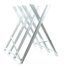 Wiltec Sägebock klappbar 4 Stammhalter verzinkt Holzsägebock Sägehilfe Zahnung