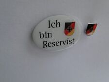 Bundeswehr-Pins /anstecker      Ich bin Reservist  und Eisernes Kreuz