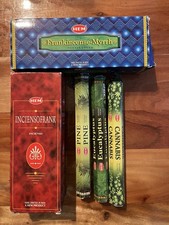 HEM Räucherstäbchen Myrre Weihrauch Eukalyptus Pinie Cannabis