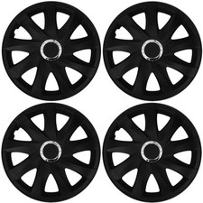 4x Radkappen Radblenden Radzierblenden Drift 14 Zoll Schwarz Set für Peugeot