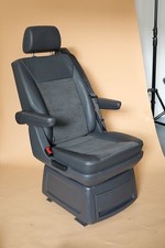 Original VW T5 T6 Multivan, Sitze, Leder, Alcantara, Einzelsitze hinten, grau