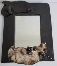 Alter Design Spiegel mit Verzierungen, Jugendstil, Art deco, Vintage, Modern