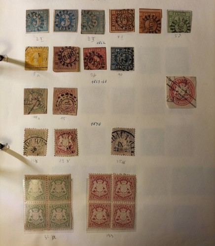 Briefmarken königreich bayern - briefmarken,