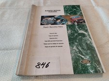846 Land Rover Werkstatthandbuch RANGE ROVER CLASSIC Reparaturzeiten
