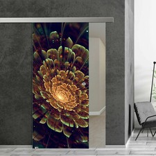 Glasschiebetür AG50 Digitaldruck 1002-1-ag50 Blume Abstrakt