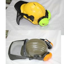 Forsthelm Set mit Peltor Gehörschutz – Gesichts- & Kopfschutz für Waldarbeiter