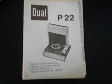Original Bedienungsanleitung Dual P22