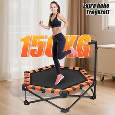 Fitness Trampolin klappbar Mini Trampoline Tragfähigkeit 150 KG 3 verstellbare