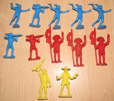 12 Figuren Kunststoff blau –