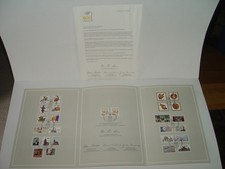 BRD 500 Jahre Post Originale Jubiläumsausgabe 1990 incl. Brief an Mitarbeiter