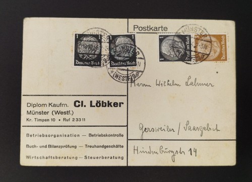 1934 hindenburg hochfrankatur - "1934,