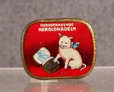Dose Blech Grammophonnadeln, Herold, Katze