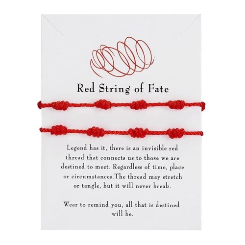 Rotes armband glücksarmband - rotes,