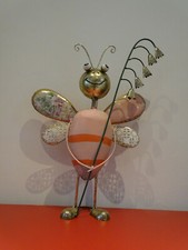 Blechfigur Biene Metall bunt