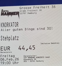 Tickets Knorkator Hamburg