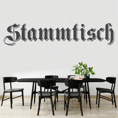 Wandtattoo stammtisch bayrisch - stammtisch,
