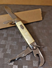 Seltenes Taschenmesser Richards Sheffield England 50er Jahre 4 Klingen Perlmutt