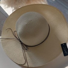 Damen Stroh Hut mit Schleife