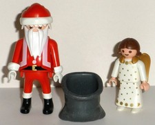 ♛playmobil - WEIHNACHTEN - 1 Nikolaus / Weihnachtsmann mit Engel (2)♛