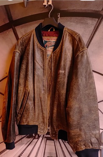 Diesel herren lederjacke - herren, braun