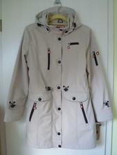 „WELLENSTEYN“ Softshell Mantel Amethyst Kapuze Gr.L grau