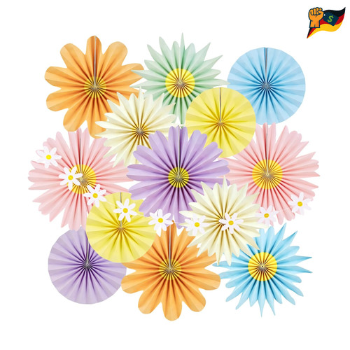 Papierfächer deko set - deko,